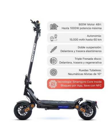 Patinete eléctrico smartGyro Rockway PRO EVO 1000W | Homologado DGT Patinete eléctrico smartGyro Rockway PRO EVO 1000W | Homologado DGT